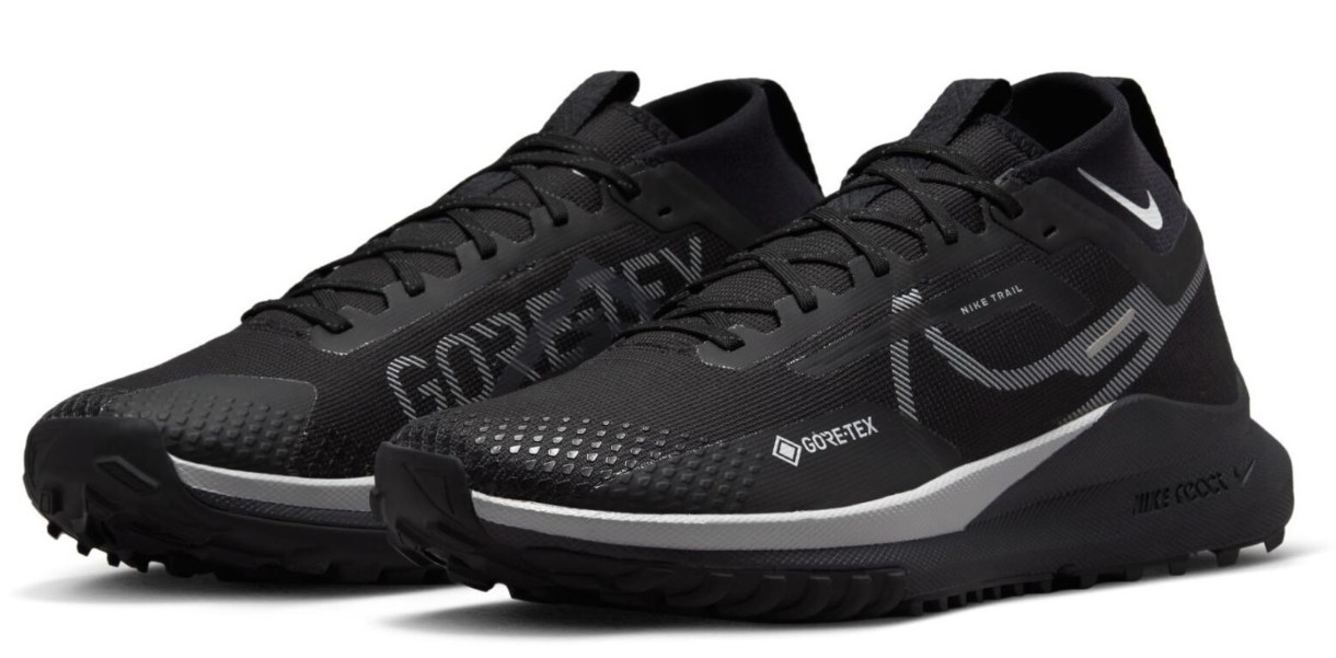 Кроссовки мужские Nike React Pegasus Trail 4 Gtx Black/Wolf Grey/Reflective Silver, s.47