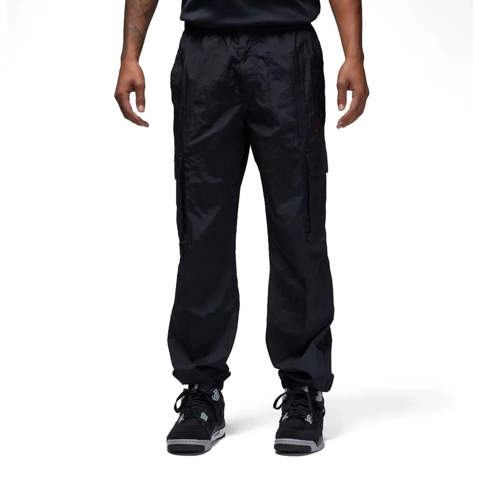 Мужские спортивные штаны Nike M Jordan Flt Mvp Stmt Woven Pant Black/Dune Red, s.S