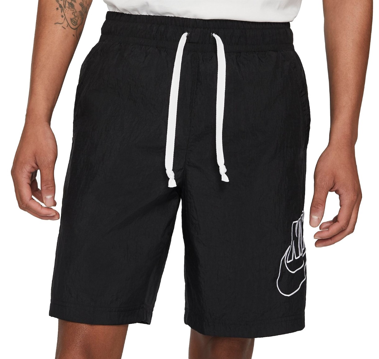 Pantaloni scurți pentru bărbați Nike M Nk Club Short Wvn Black/White, s.S
