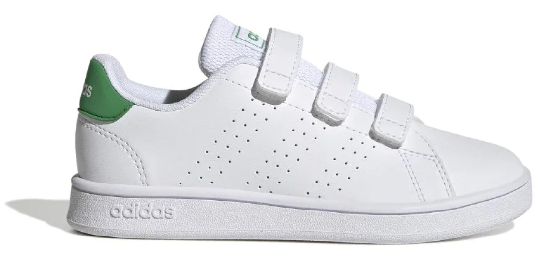 Ghete pentru copii Adidas Advantage Cf C Cloud White/Green/Core Black, s.32