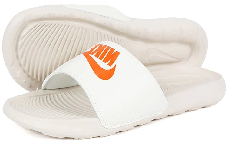 Șlapi pentru bărbați Nike Victori One Slide Sail/Safety Orange/Light Orewood Brn, s.44