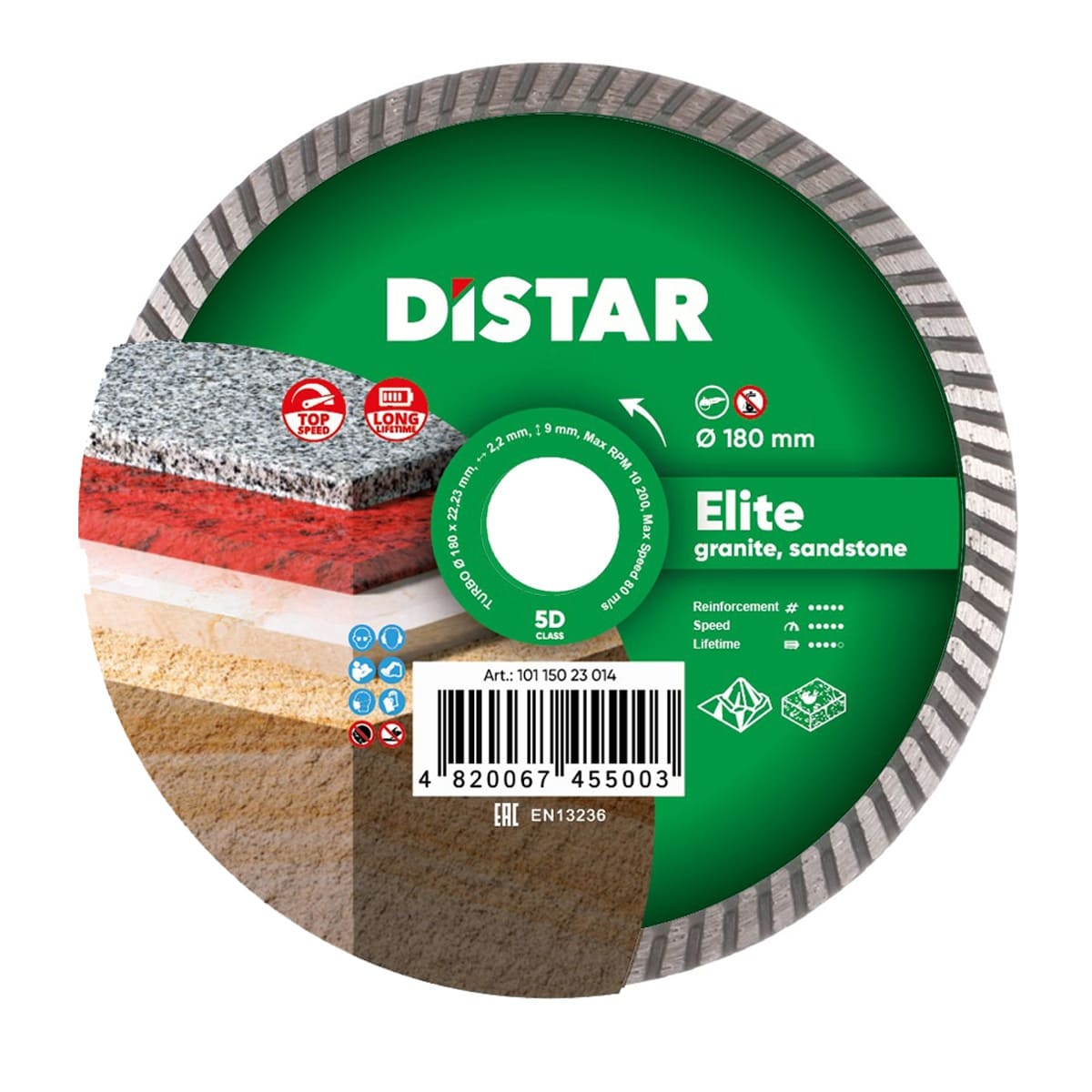 Disc de tăiere Distar Turbo Elite d180