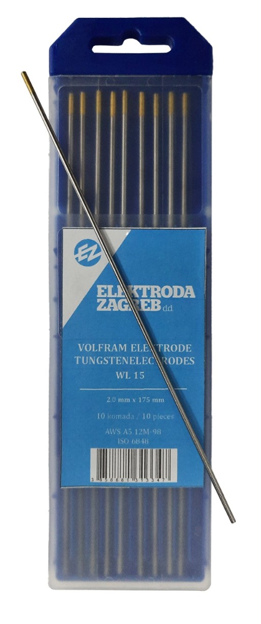 Электрод Electroda Zagreb Wolfram WL15 2.0 x 175 Gold
