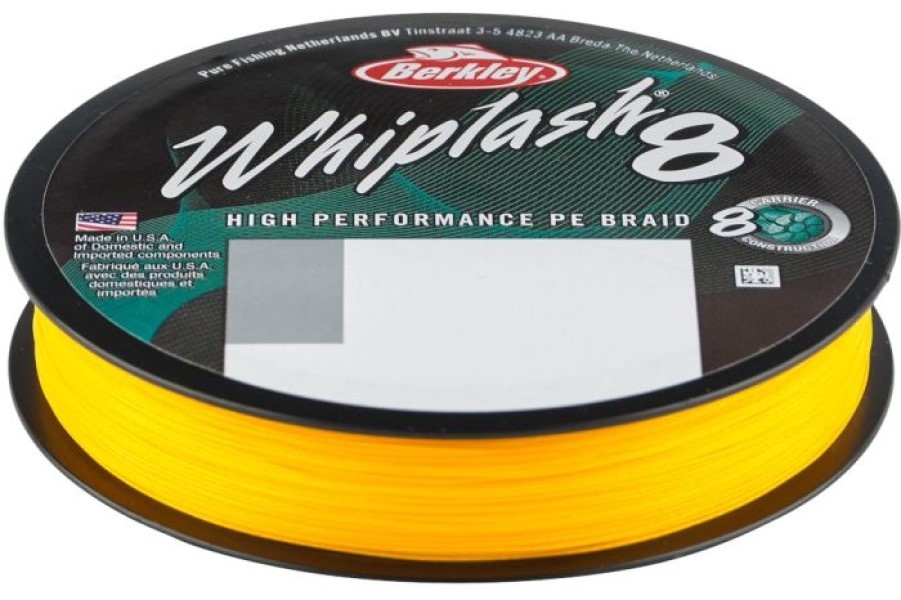 Леска для рыбалки Barkley Whiplash 8 PE 150m Yellow 0.18mm