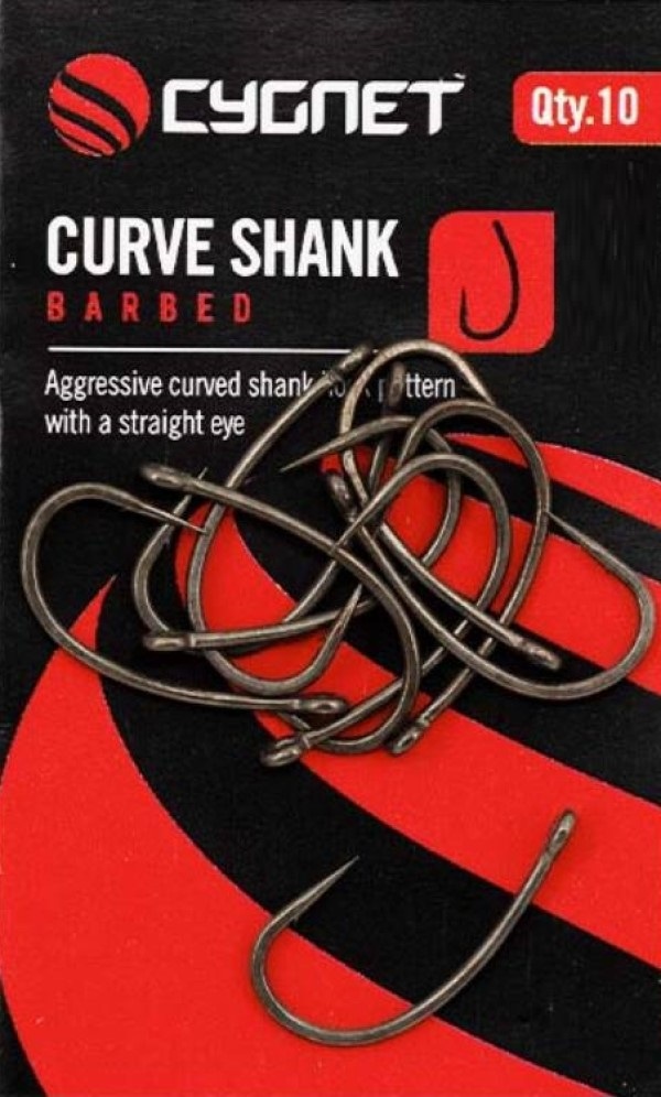 Cârlige pentru pescuit Cygnet Curve Shank Barbed 6 10pcs