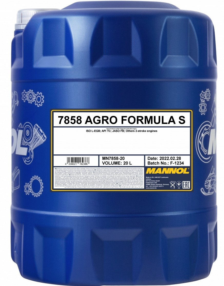 Моторное масло Mannol Agro Formula S 20L 7858