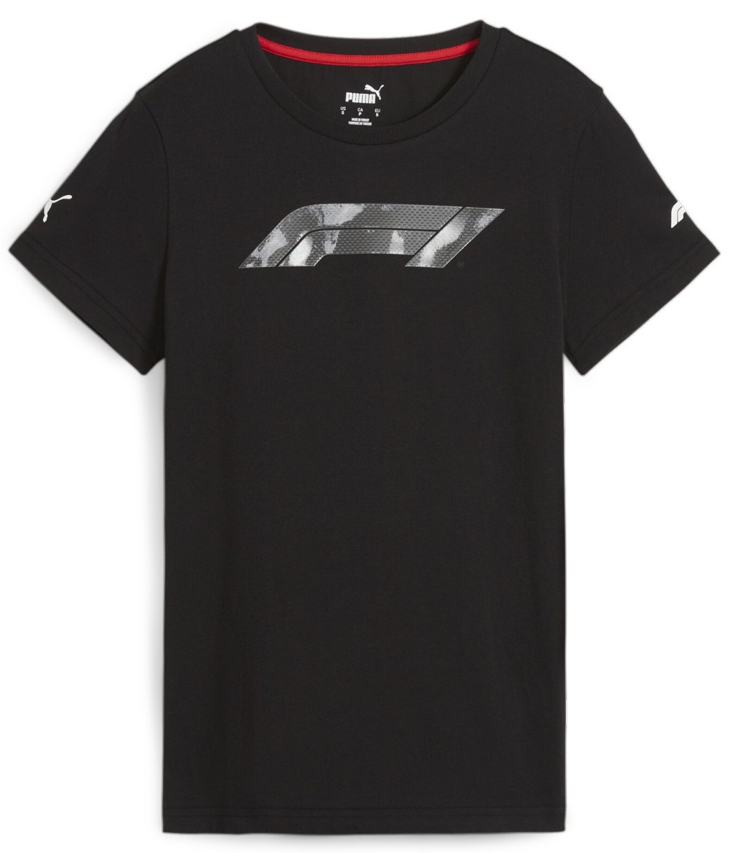 Tricou de dame Puma F1 Logo Graphic Tee Wns Puma Black, s.XS