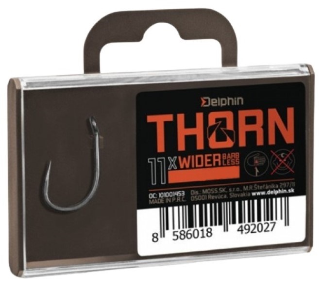 Крючки для рыбалки Delphin Thorn Wider BarbLESS 6 11pcs