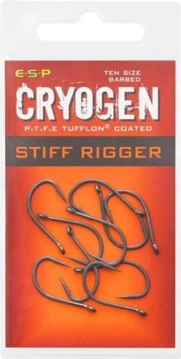 Cârlige pentru pescuit ESP Cryogen Stiff Rigger 6 10pcs