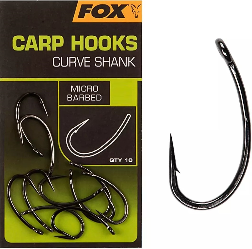 Крючки для рыбалки Fox Carp Hooks Curve Shank 4 10pcs
