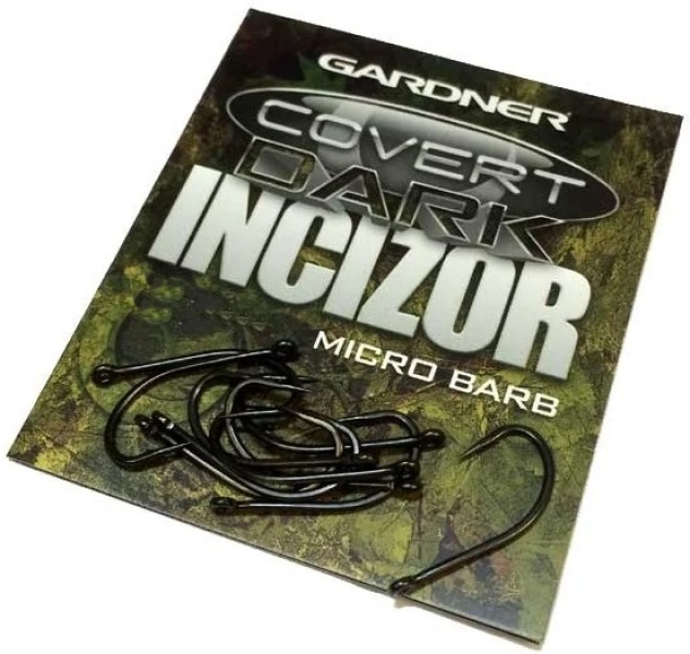 Cârlige pentru pescuit Gardner Cover Dark Incizor Hook Barbed 4 10pcs