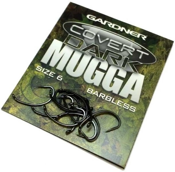 Крючки для рыбалки Gardner Cover Dark Mugga Hook Barbed 6 10pcs