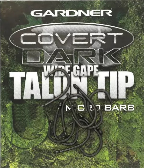 Крючки для рыбалки Gardner Cover Dark Wide Gape Talon Tip Hook Barbed 4 10pcs