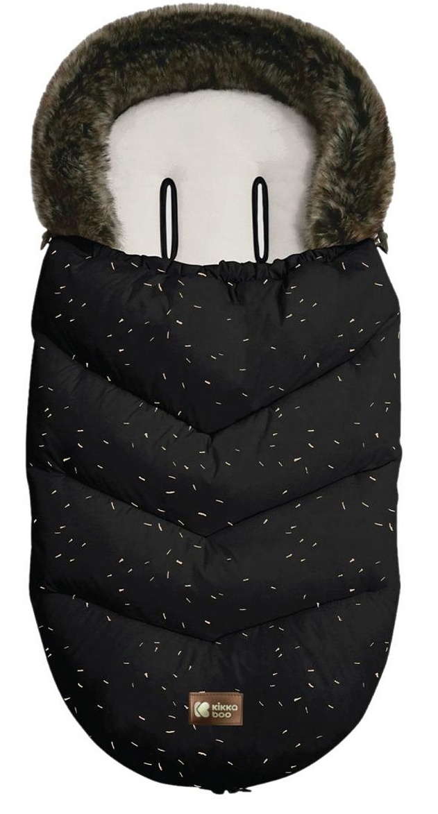 Husa de iarnă pentru copii Kikka Boo Luxury Fur Confetti Black (31108040093)