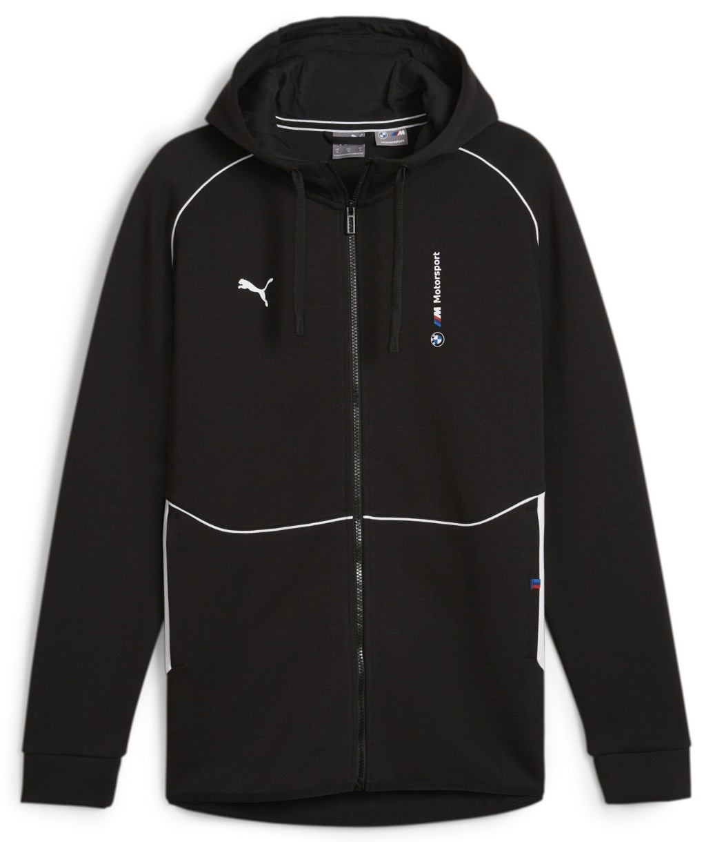 Мужская толстовка Puma Bmw Mms Hooded Sweat Jacket Puma Black XXL (62414401)