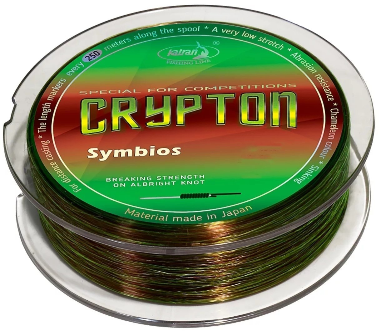 Леска для рыбалки Katran Crypton Symbios 1250m 0.261mm