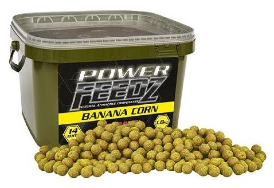 Бойлы для рыбалки Power Feedz Banana Corn 14mm 1.8kg