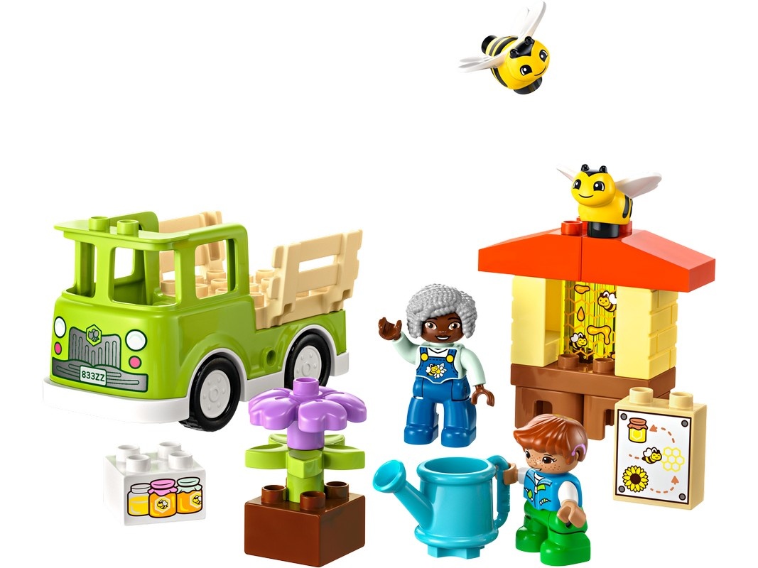 Set de construcție Lego Duplo: Caring for Bees & Beehives (10419)