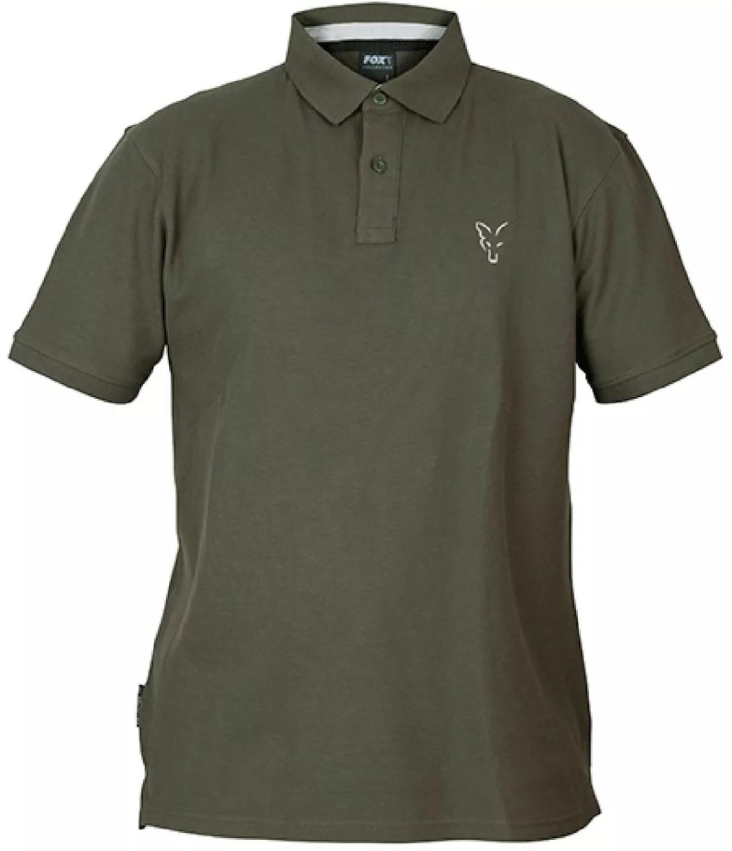 Polo Fox Collection Green & Silver Polo Shirt M