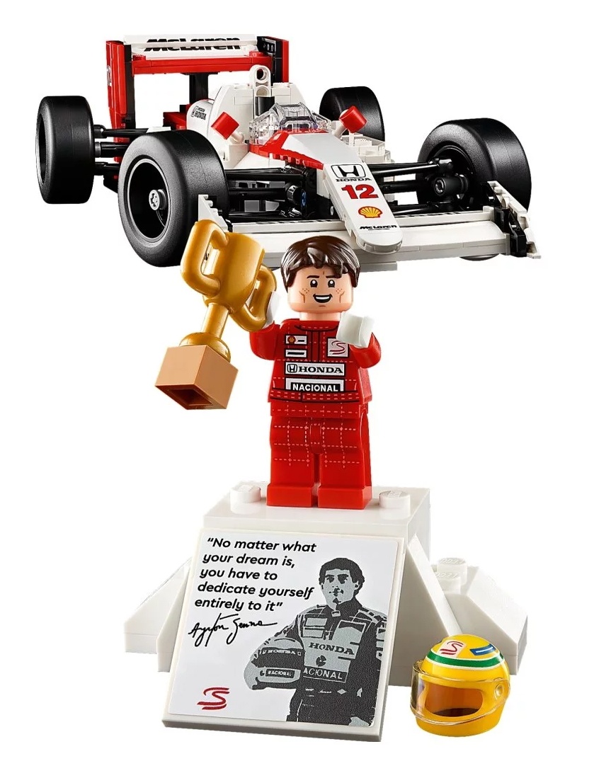 Set de construcție Lego Icons: McLaren MP4/4 & Ayrton Senna (10330)