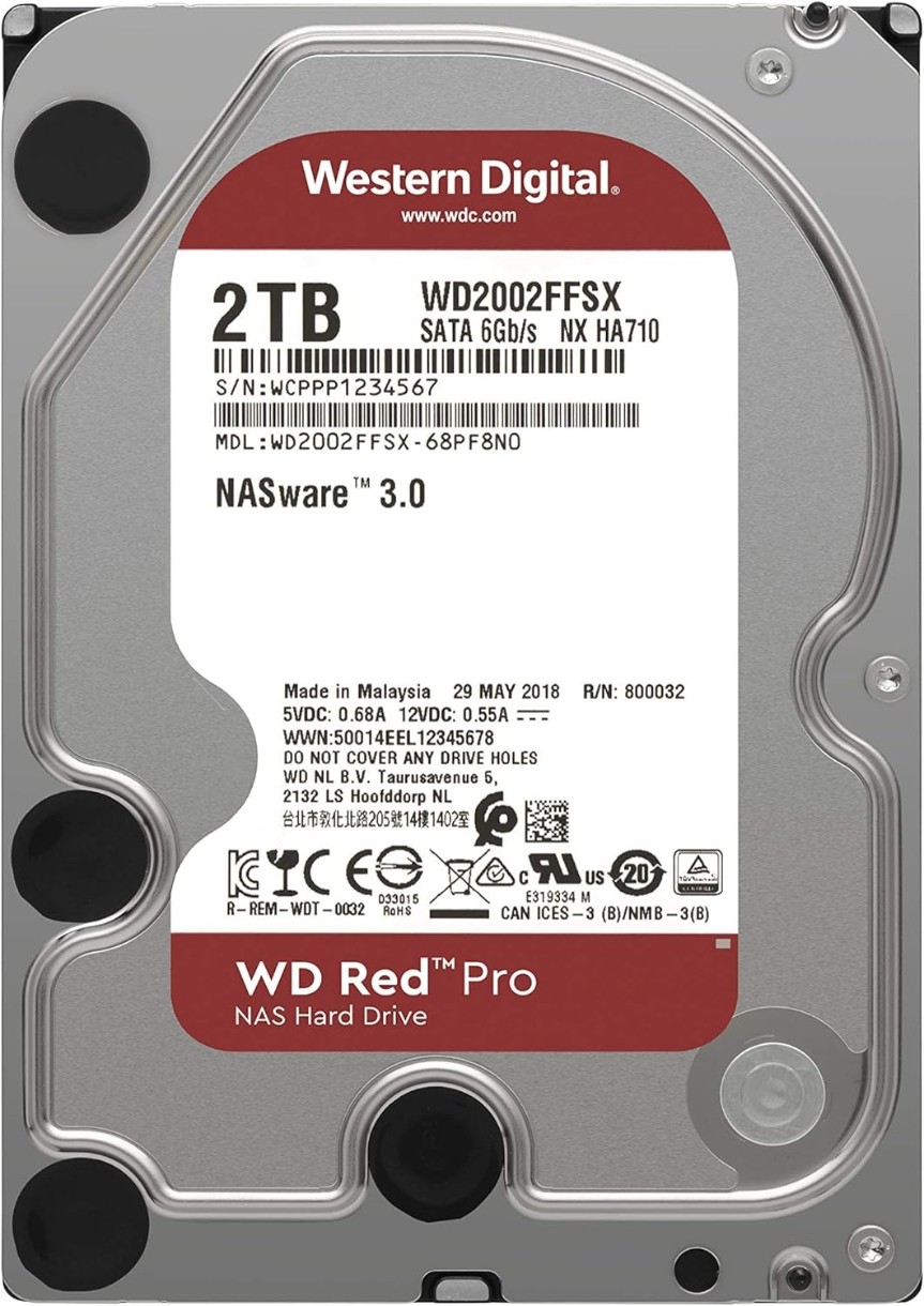 Жесткий диск Western Digital Red Pro 2Tb (WD2002FFSX)