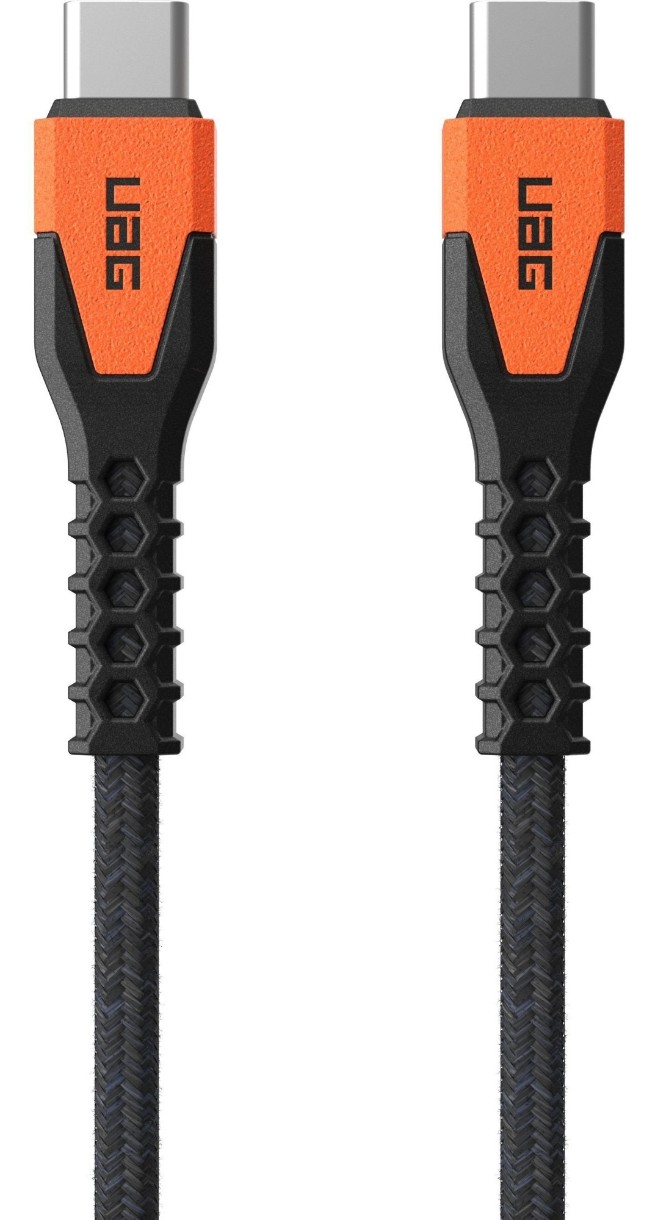USB Кабель UAG Type-C to Type-C 1.5m Black/Orange (9B4413114030)
