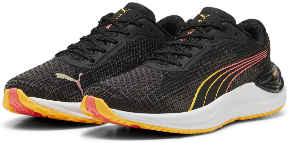 Adidași pentru dame Puma Electrify Nitro 3 Ff Wns Puma Black/Sun Stream/Sunset Glow s.37.5