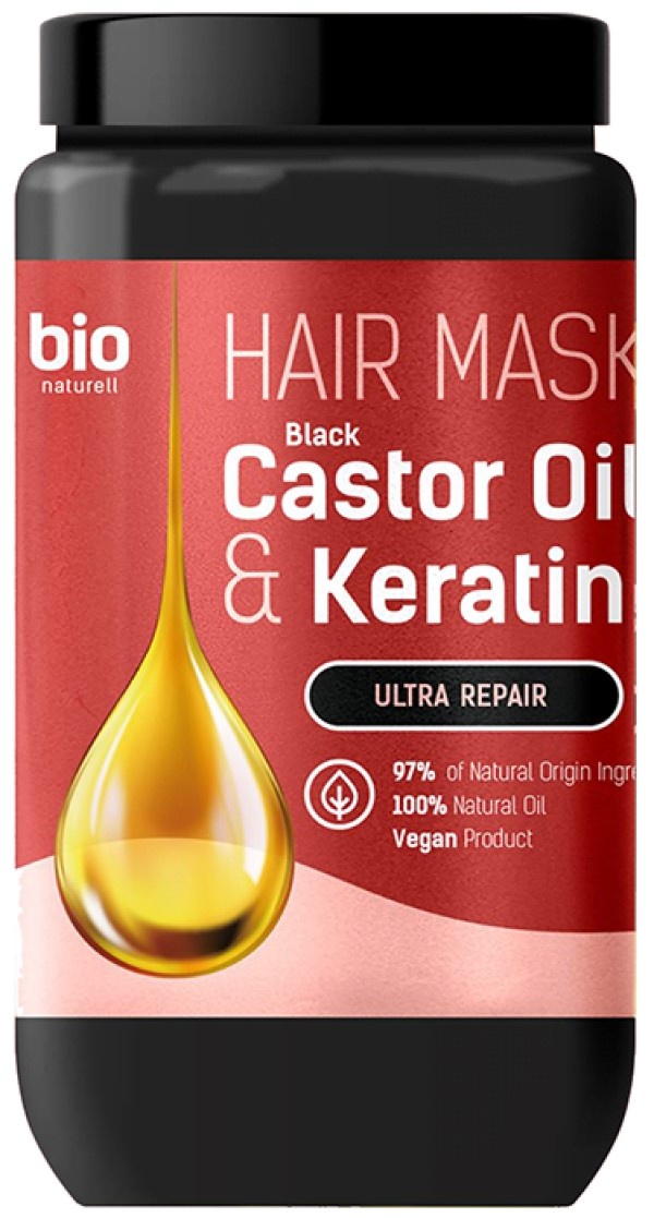 Маска для волос Bio Naturell Black Castor Oil & Keratin Mask 946ml
