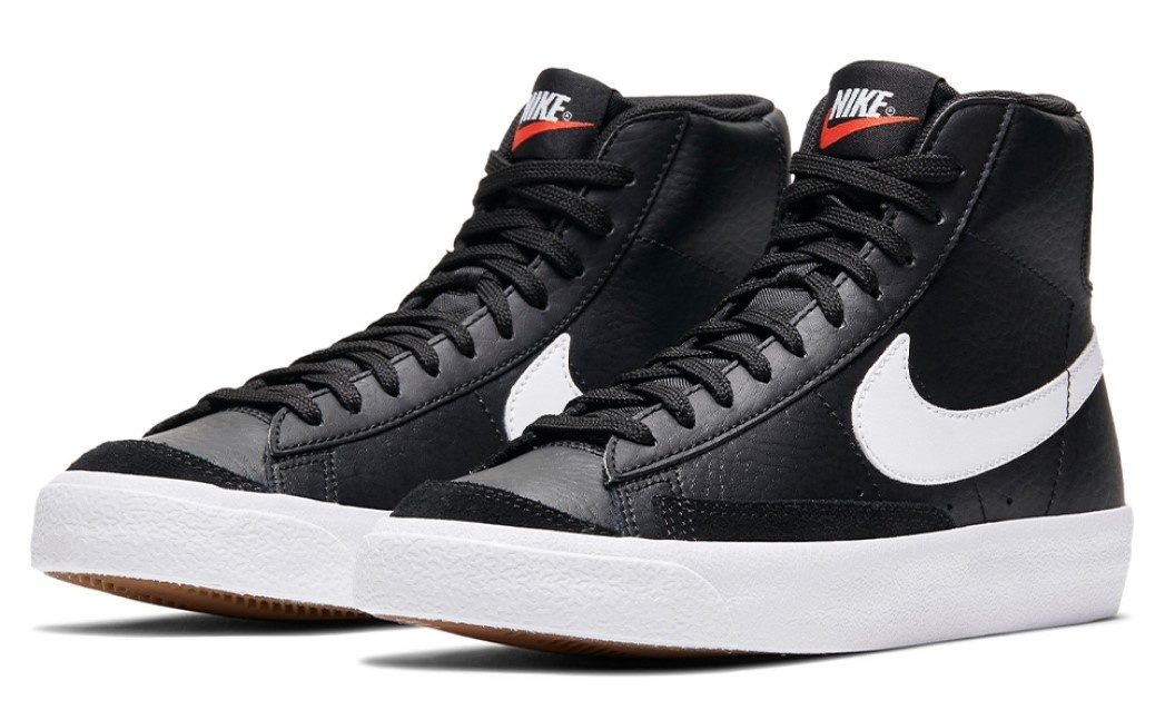 Кеды детские Nike Blazer Mid 77 (Gs) Black/White/Team Orange, s.38