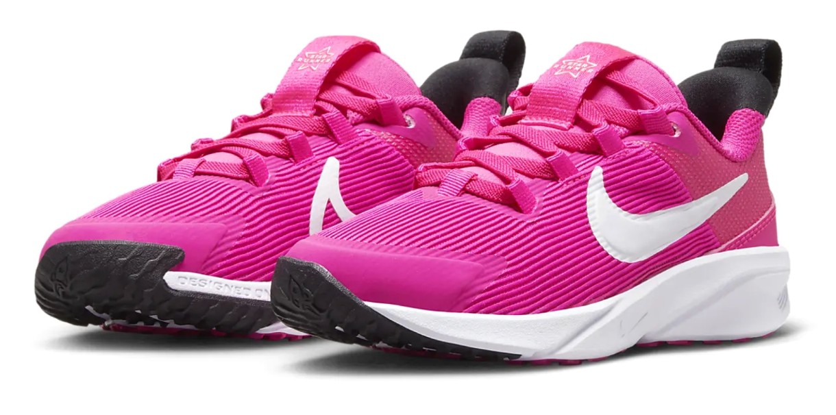 Adidași pentru copii Nike Star Runner 4 Nn (Ps) Fierce Pink/Black/Playful Pink/White, s.33
