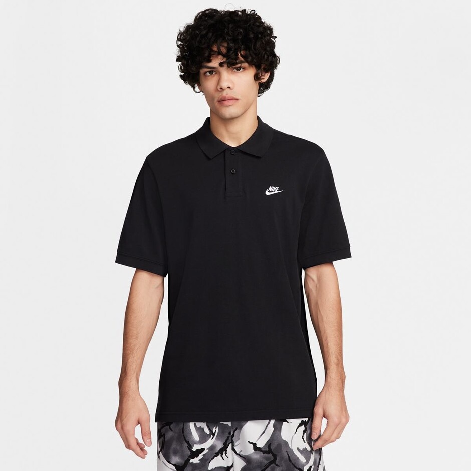 Polo Nike M Nk Club Ss Polo Pique Black/White, s.S