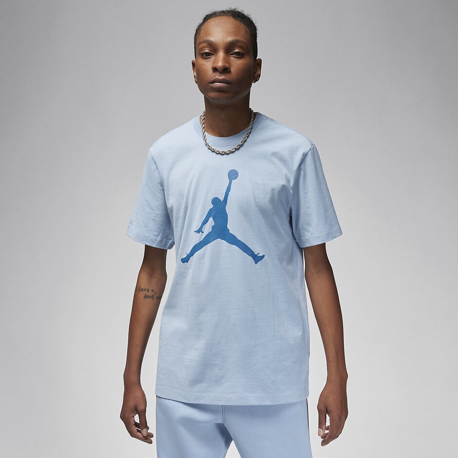 Мужская футболка Nike M Jordan Jumpman Ss Crew Blue Grey/Industrial Blue, s.XXL