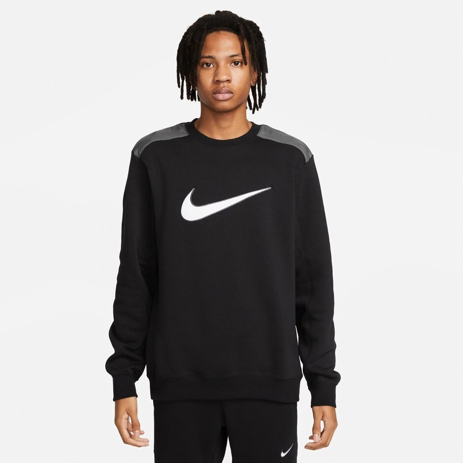 Hanorac pentru bărbați Nike M Nsw Sp Flc Crew Bb Black, s.M