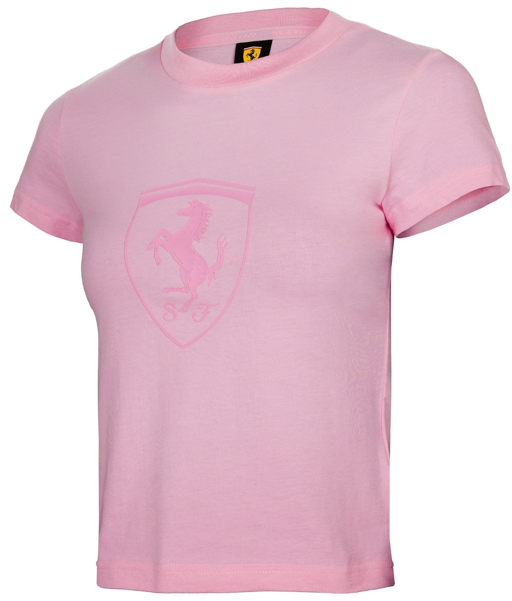 Женская футболка Puma Ferrari Style Babydoll Tee Wmn Pink Lilac, s.M