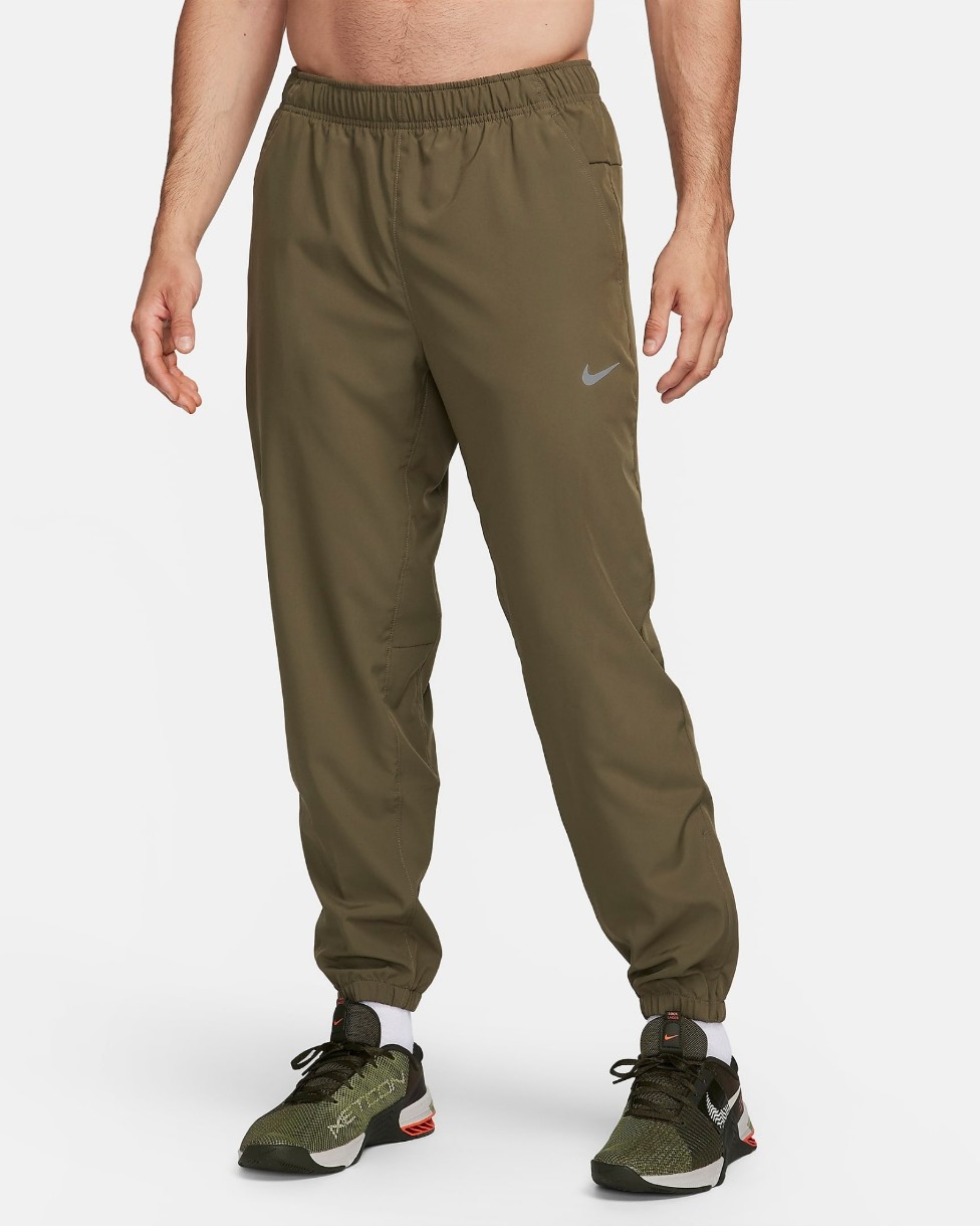 Мужские спортивные штаны Nike M Nk Df Form Pant Tpr Medium Olive/Black, s.M