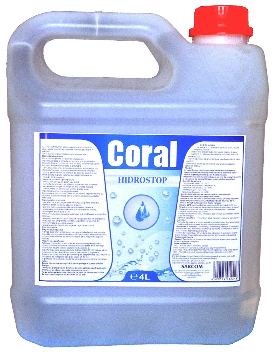 Гидроизоляция Coral Hidrostop CHS4 4L