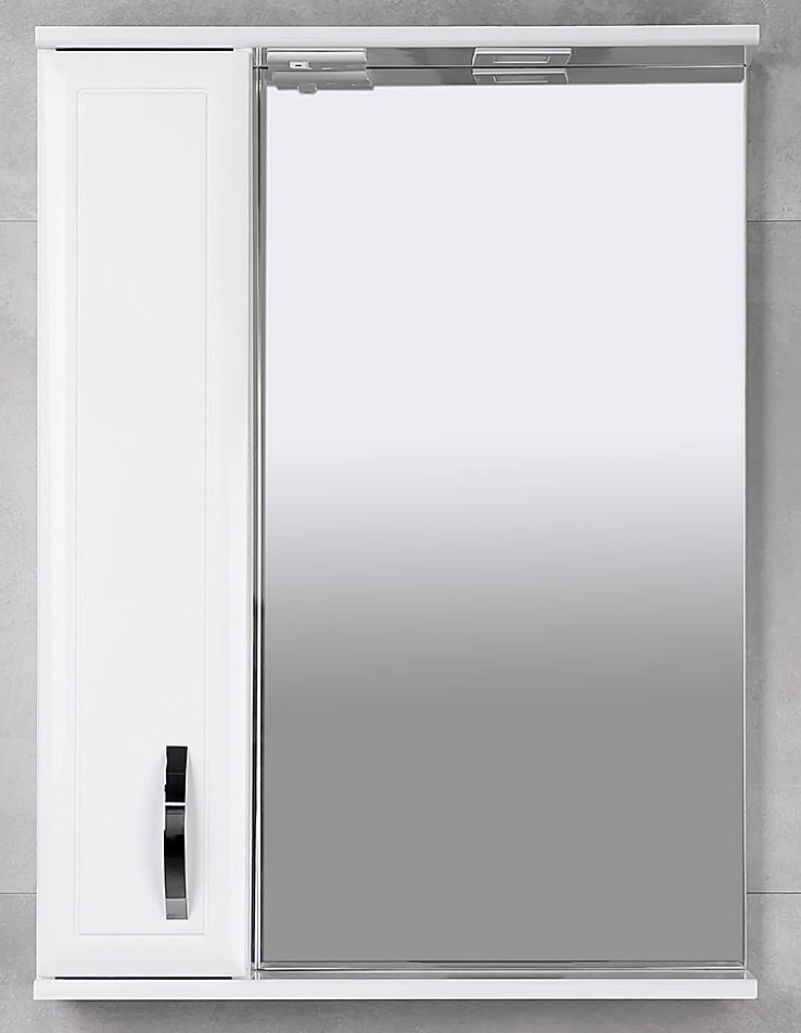 Шкаф с зеркалом Bayro Allure 600x750 L White (116303)