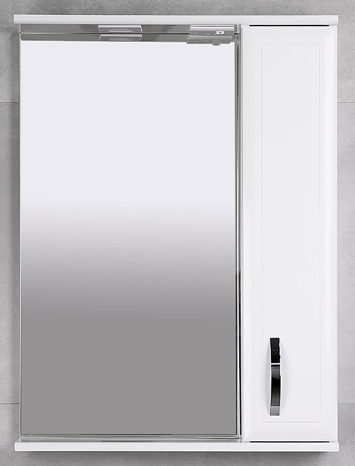 Шкаф с зеркалом Bayro Allure 600x750 R White (116304)