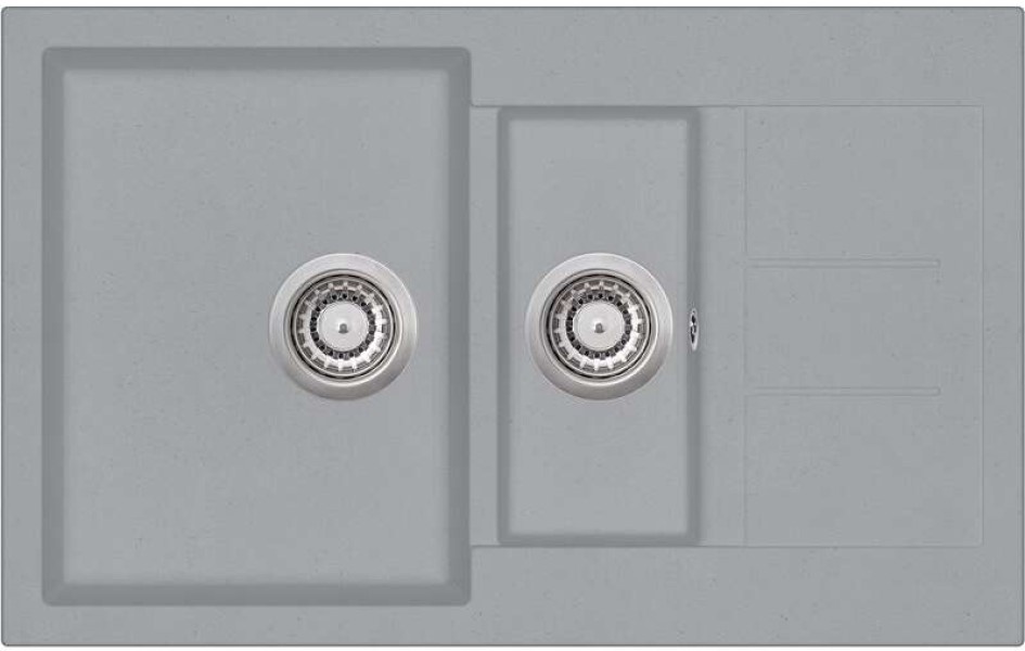 Chiuvetă de bucătărie Aquasanita Helika Eco-4-Blue Grey