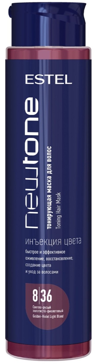 Mască tonifiantă pentru păr Estel NewTone 8/36 Blond deschis mov auriu 400ml