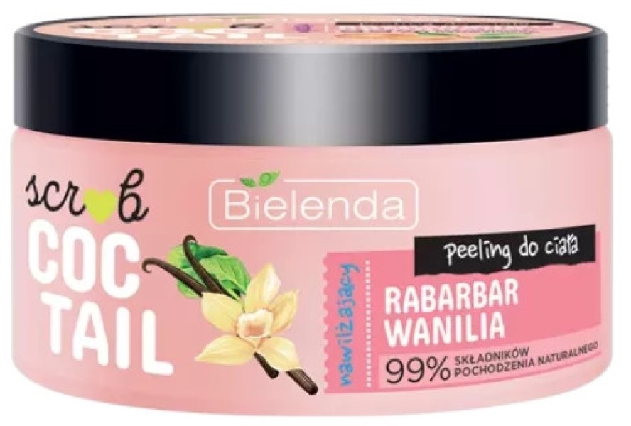 Scrub pentru corp Bielenda Coctail Rhubarb + Vanilla 350g