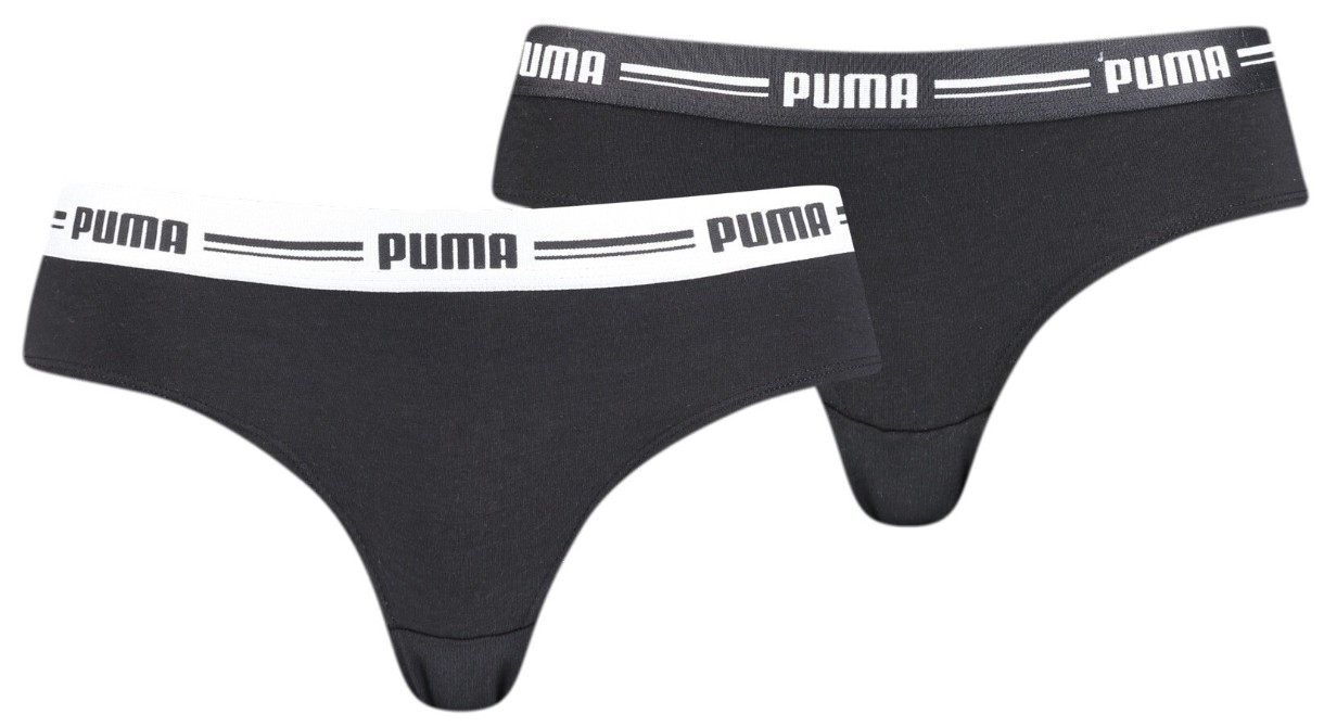 Женские трусы Puma Women Brazilian 2Pack Black, s.XL