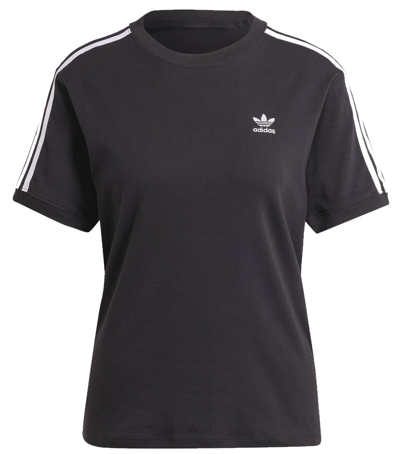 Женская футболка Adidas 3 Stripe Tee Black, s.M