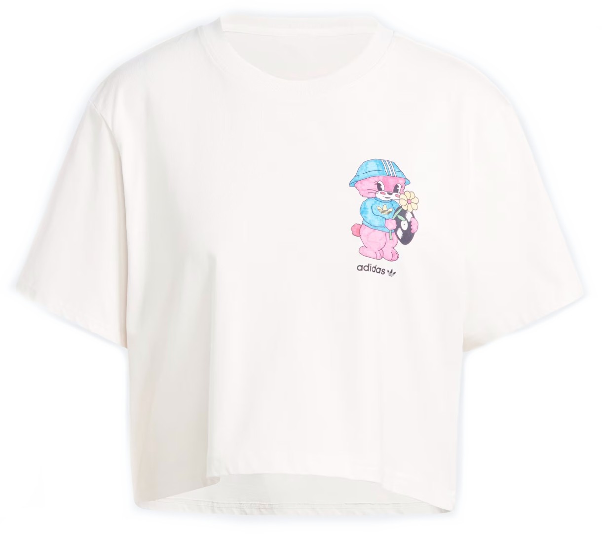 Женская футболка Adidas Adiorb Crop Tee White, s.XL
