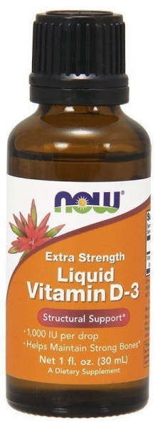 Витамины NOW Liquid Vitamin D-3 1000МЕ 30ml