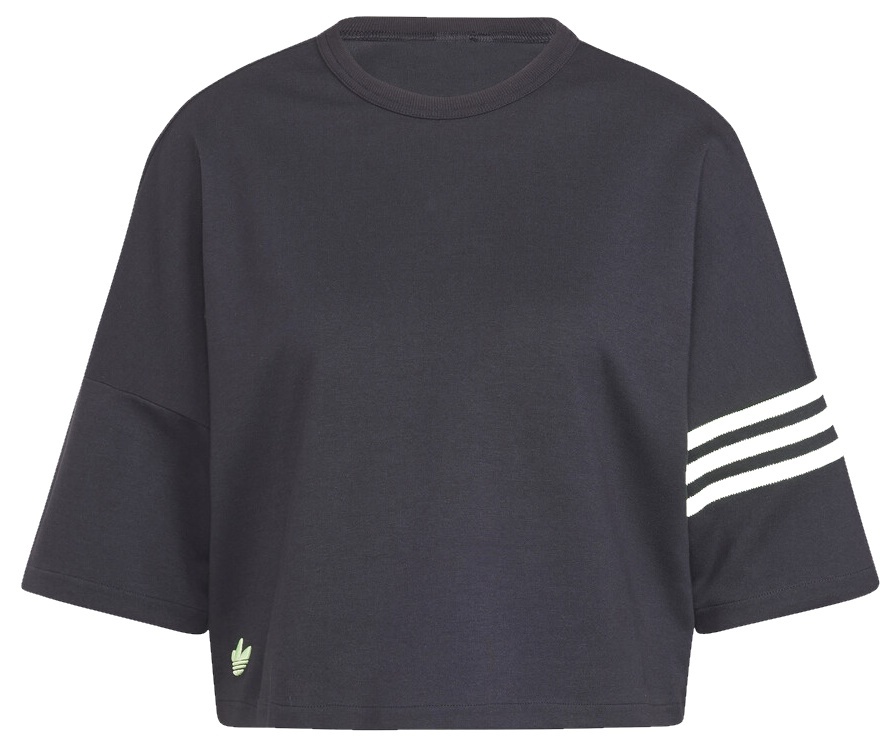Tricou de dame Adidas Neuclassic Tee Black/Green Spark, s.S