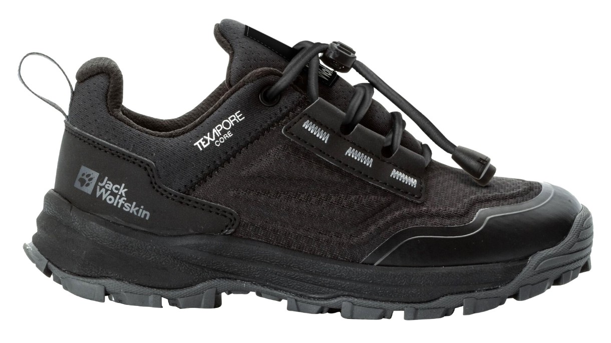 Кроссовки детские Jack Wolfskin Cyrox Texapore Low K Black, s.31