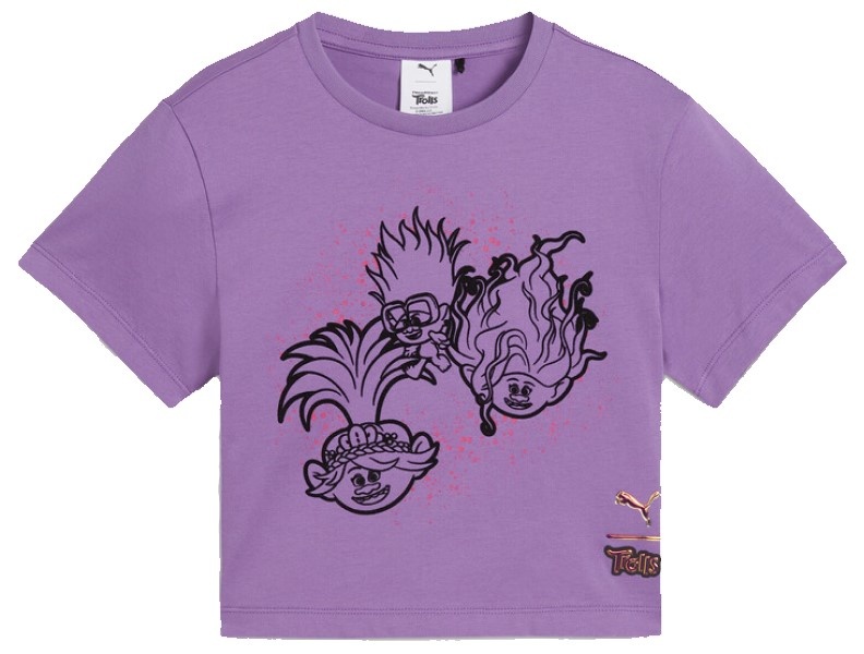 Детская футболка Puma X Trolls Graphic Tee G Ultraviolet, s.110