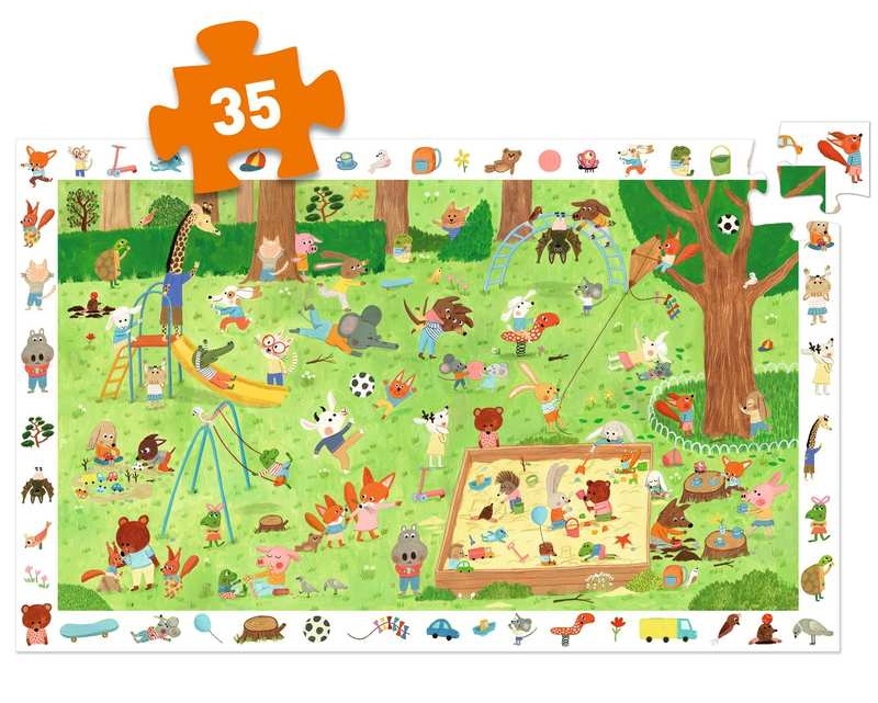 Puzzle Djeco 35 Little friends' Garden DJ07596