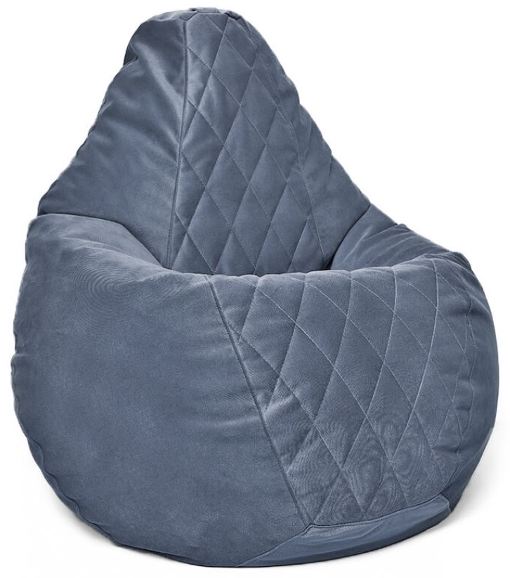 Кресло-мешок BeanBag Maserrati Romb L Серый